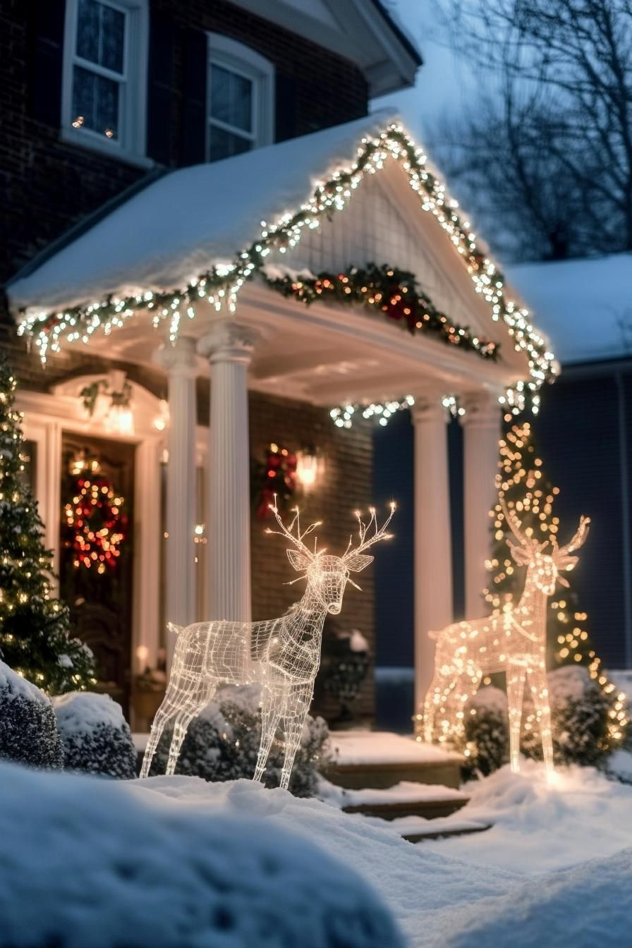 6. Lighted Wire Reindeer for Yards - photo 3