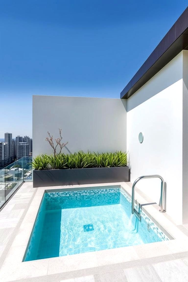 14. Compact Modern Swimming Pool