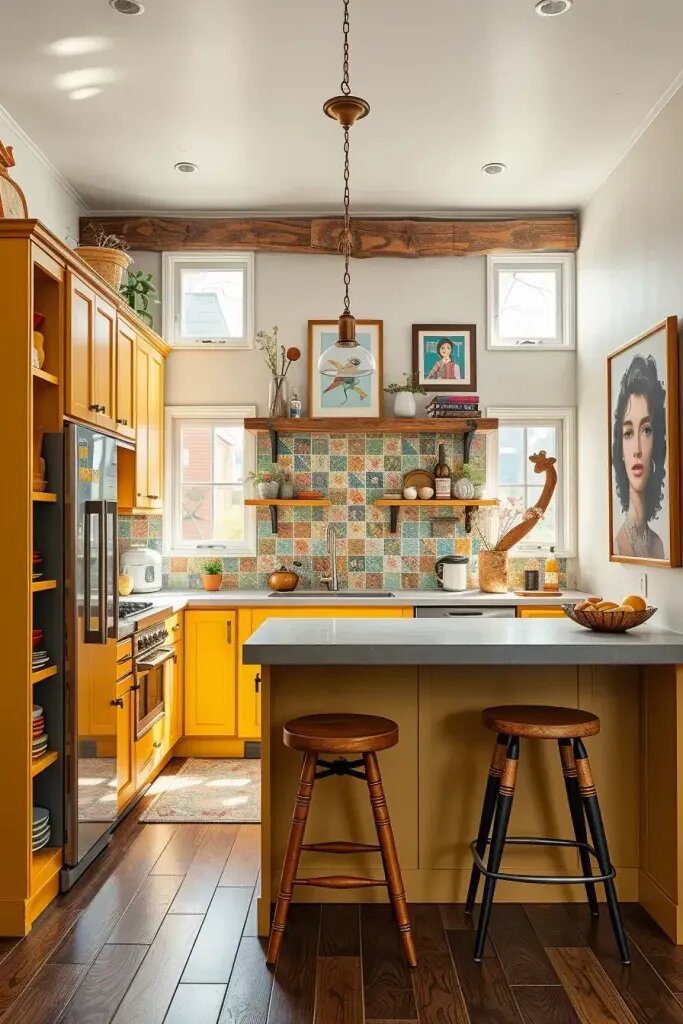 Charming Yellow Kitchen Cabinets Worth Trying at Home - photo 2