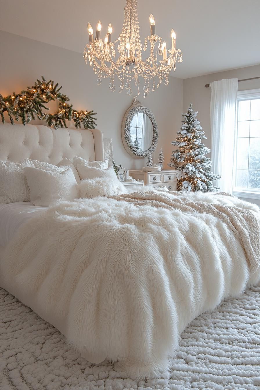 8. White Faux Fur Delight - photo 4