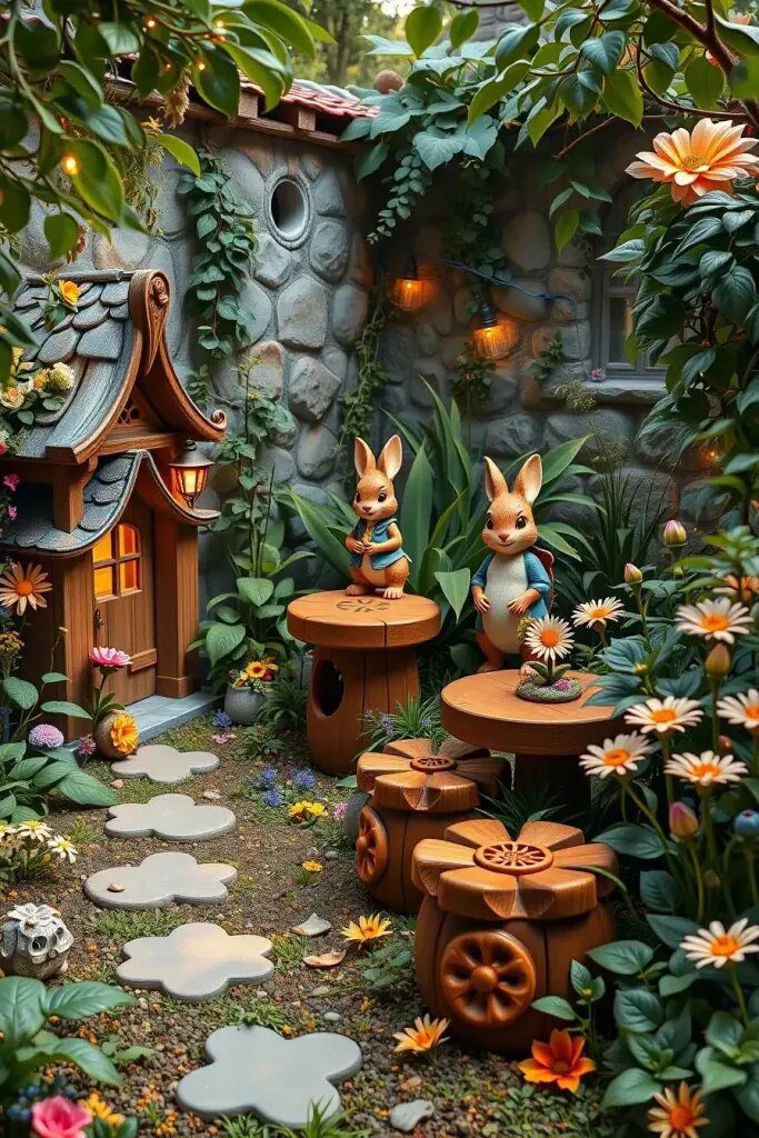 Storybook Character Figurines for a Nostalgic Garden
