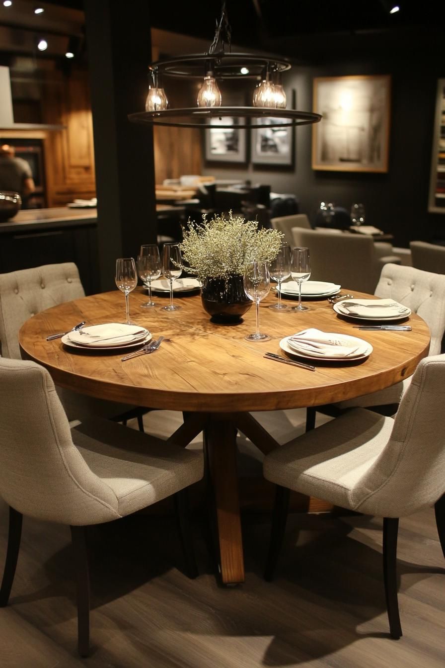 4. Elegant Round Pedestal Dining Tables - photo 2