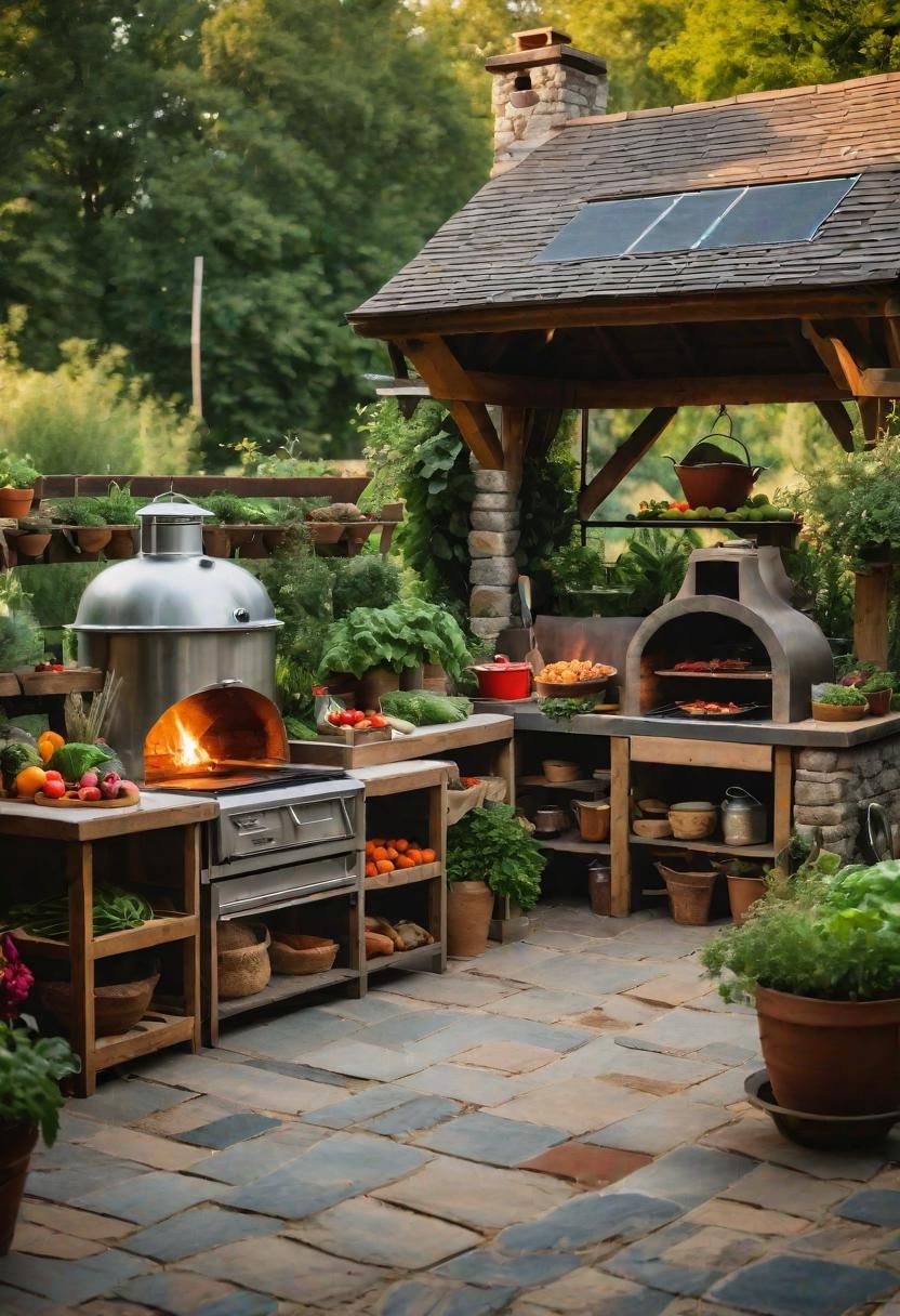 18. Farm-to-Table Outdoor Kitchen Oasis