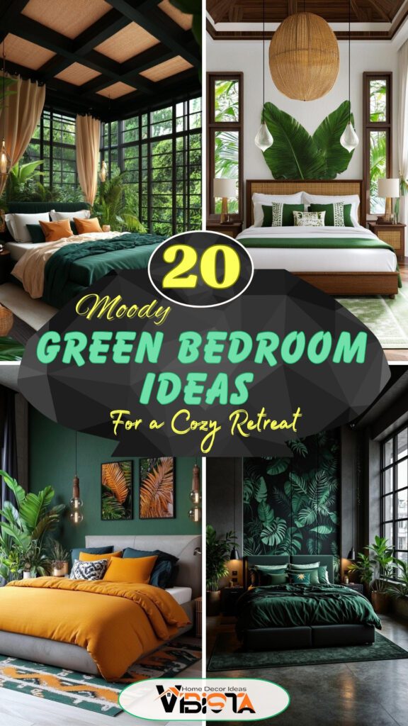 20 Moody Green Bedroom Ideas for a Cozy Retreat