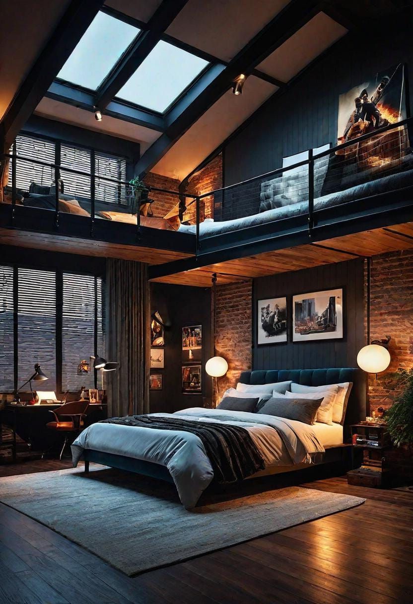 18. Film-Inspired Loft Bedroom Themes