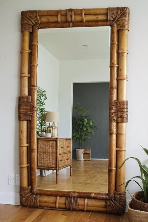 11. Bohemian Style Mirror Decor