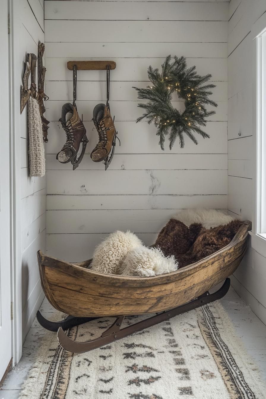 14. Rustic Winter Wall Decor Ideas - photo 3