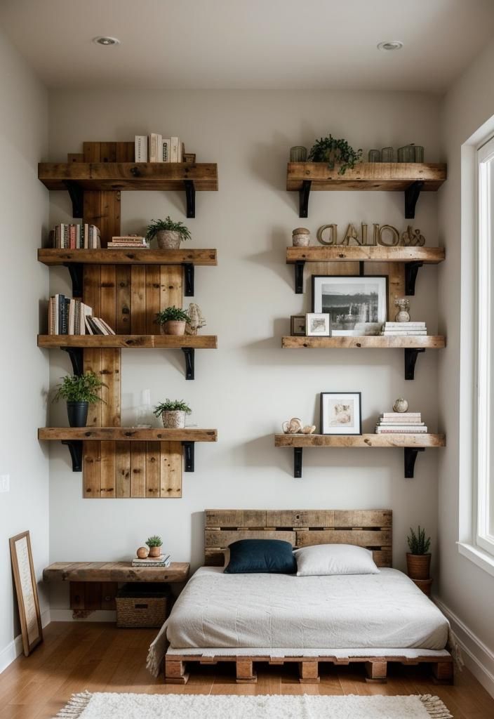 31. Pallet Wall with Built-In Shelves - photo 2