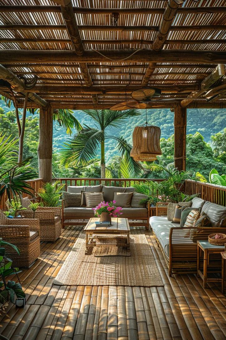 14. Rustic Tropical Patio Cover Styles - photo 2