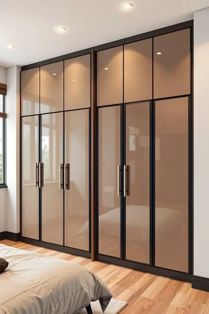 Built-In Wardrobes With Glossy Finishes