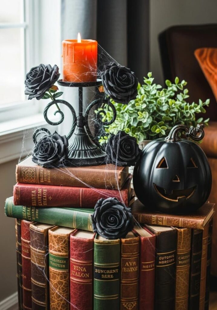 16. Stacked Spellbooks as a Side Table Accent - photo 2