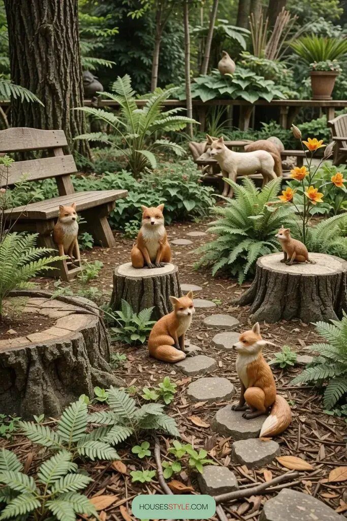 Woodland Creature Figurines for a Lively Garden