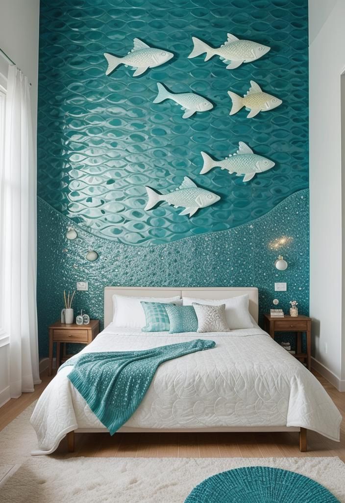 27. Fish Scale Aquatic Accent Wall - photo 3
