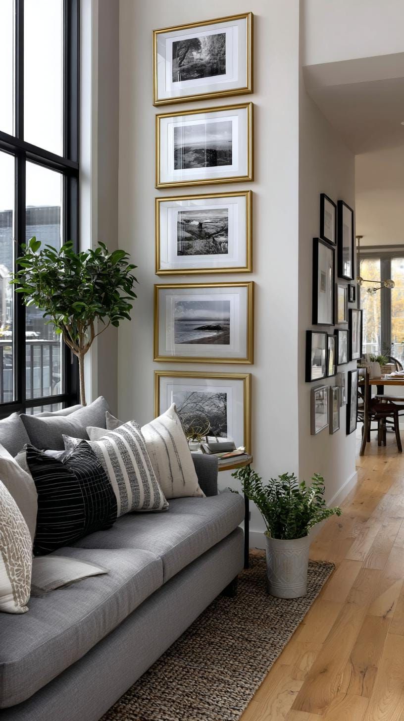 3. Floor-to-Ceiling Photo Column