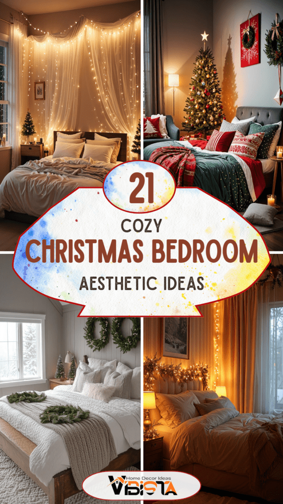 21 Super Cozy Christmas Bedroom Aesthetic Ideas
