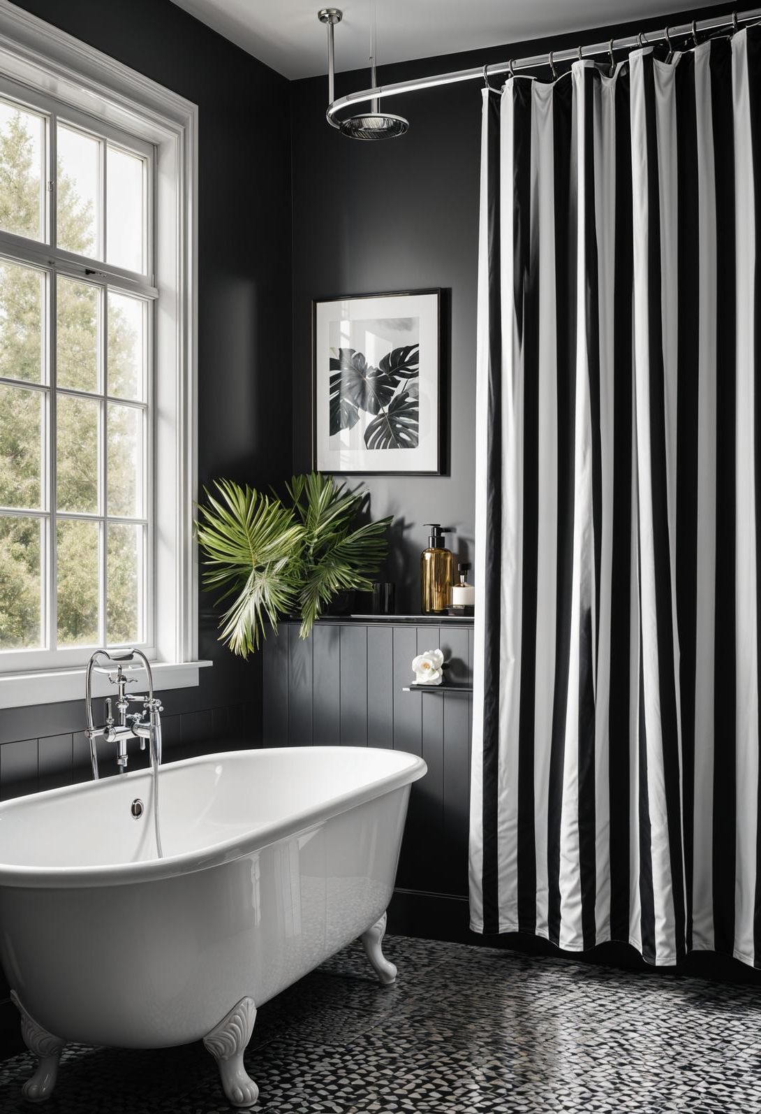 18. Striped Shower Curtain Inspiration