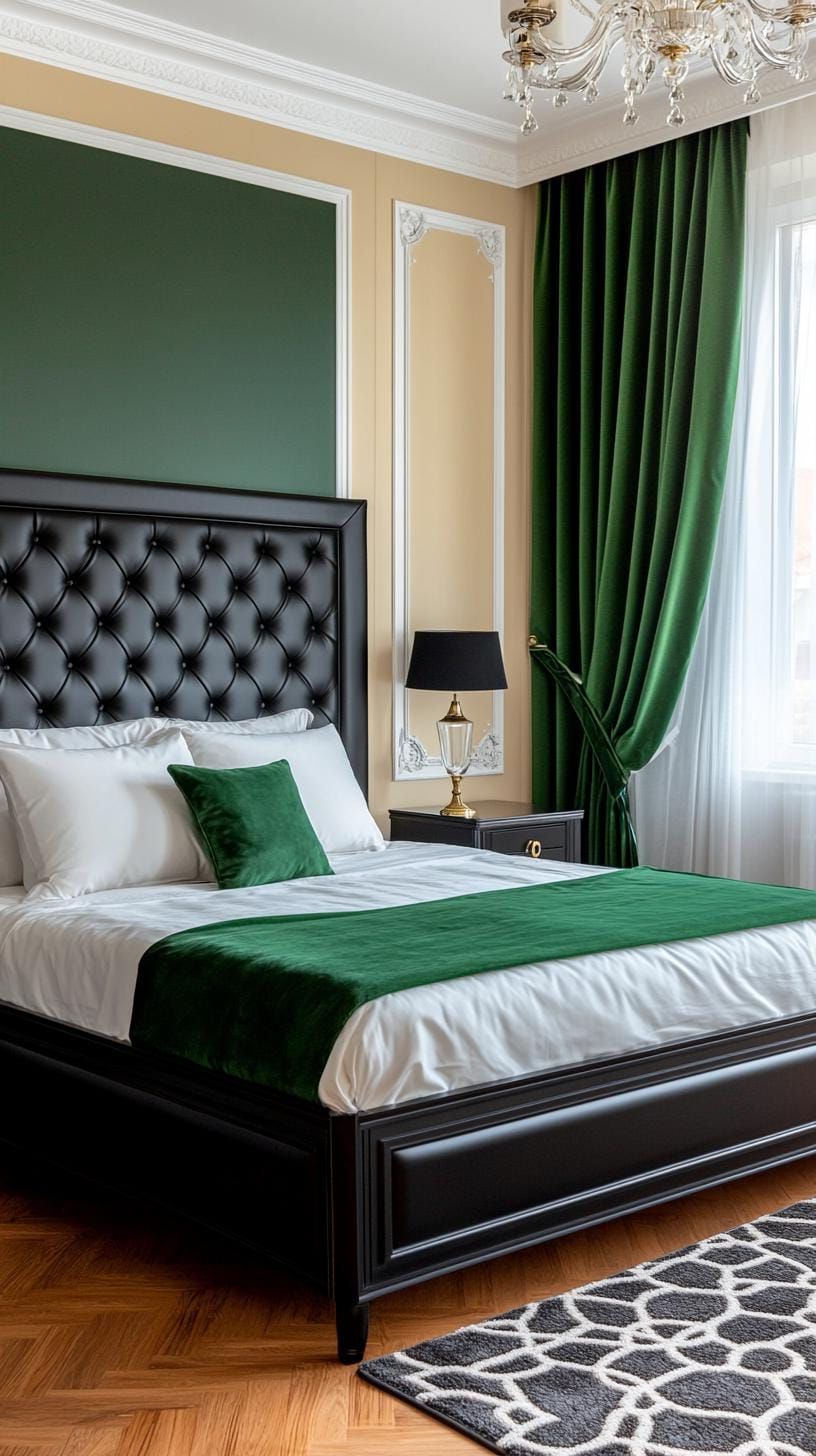 2. Emerald Green Bedroom Accent Ideas - photo 3