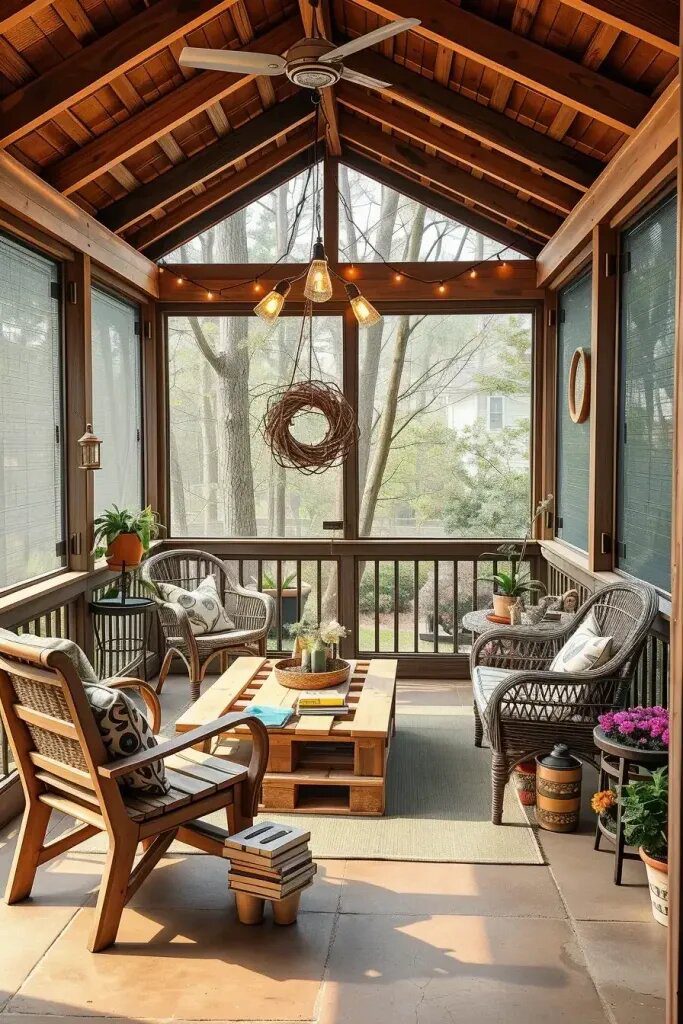 Budget-Friendly Screened Porch Ideas - photo 2