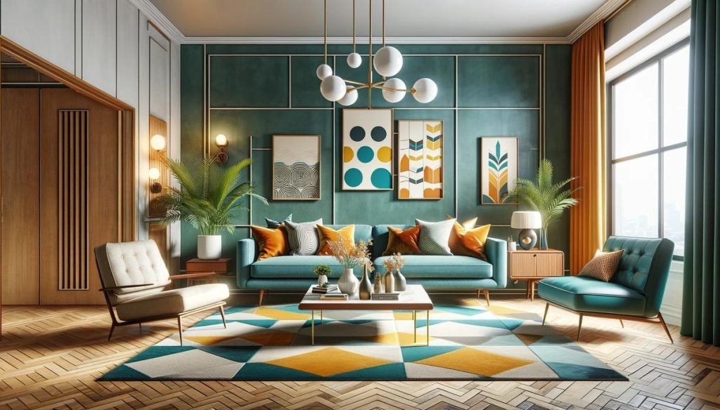 25 Color Palettes for a Mid-Century Modern Living Room - photo 4