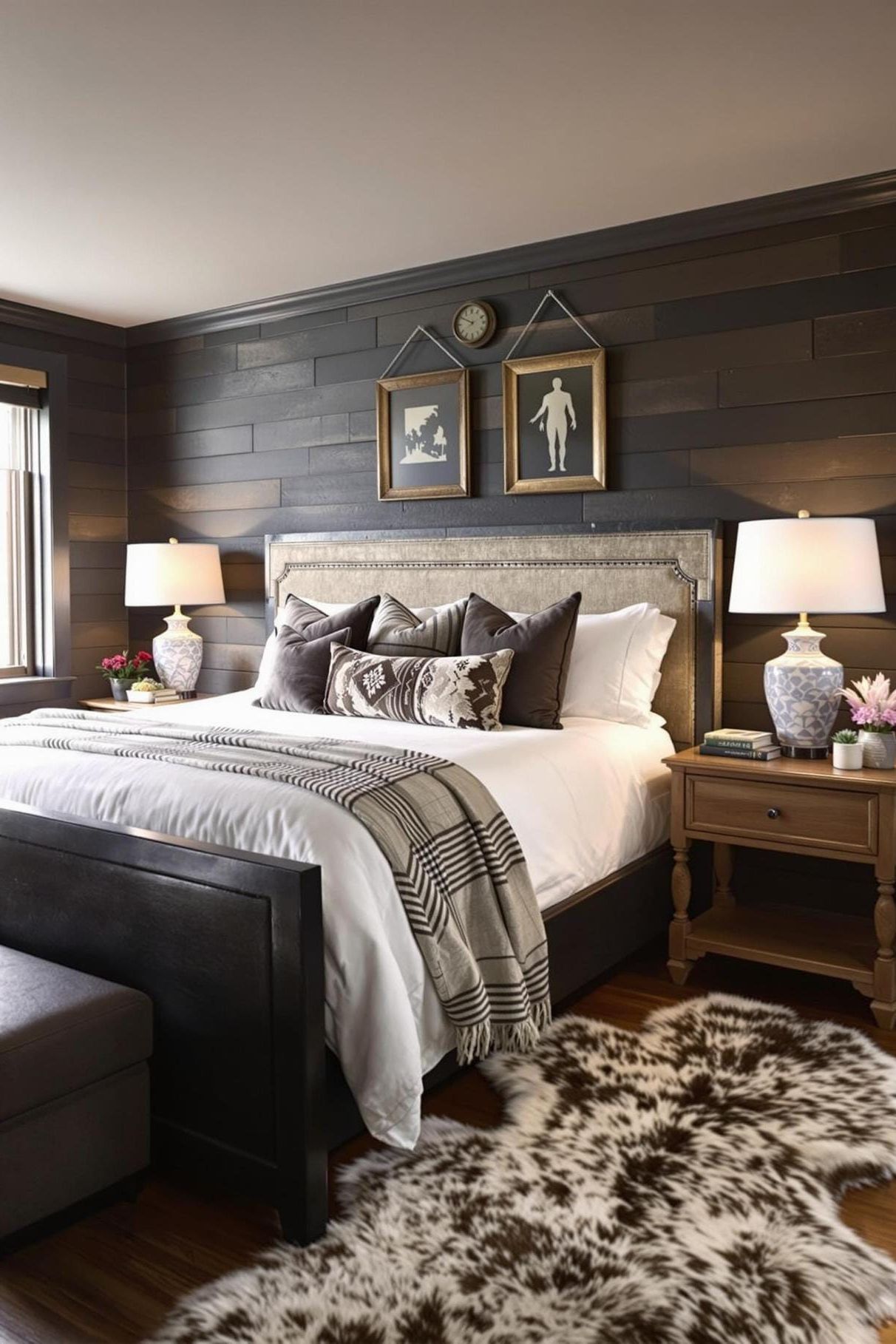 15. Bedroom With Dark Wood and Western Accents - photo 2
