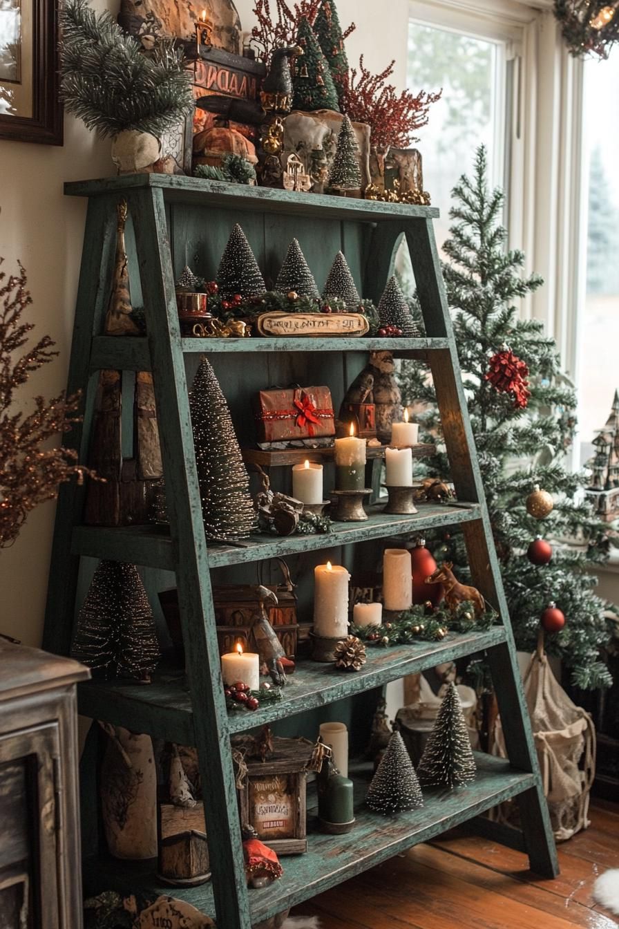 19. Rustic Ladder Shelf Decor Ideas - photo 2