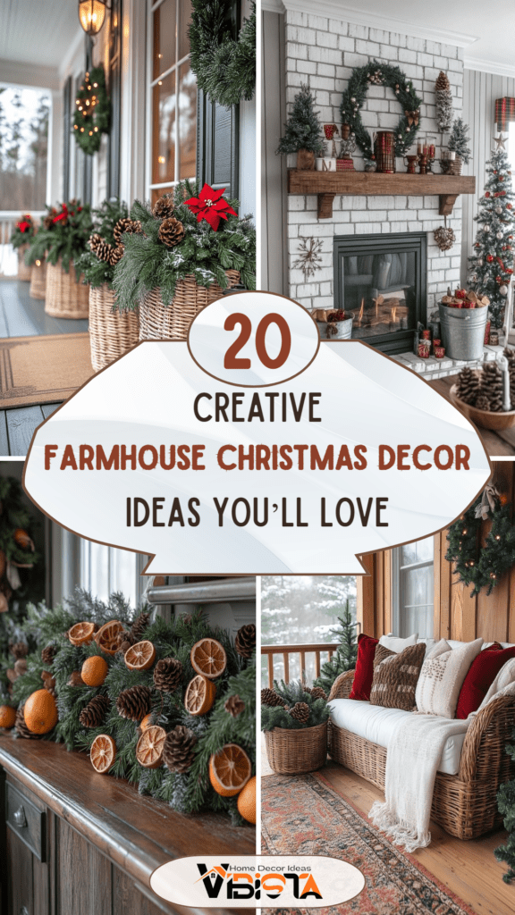 20 Creative Farmhouse Christmas Decor Ideas You’ll Love in 2025