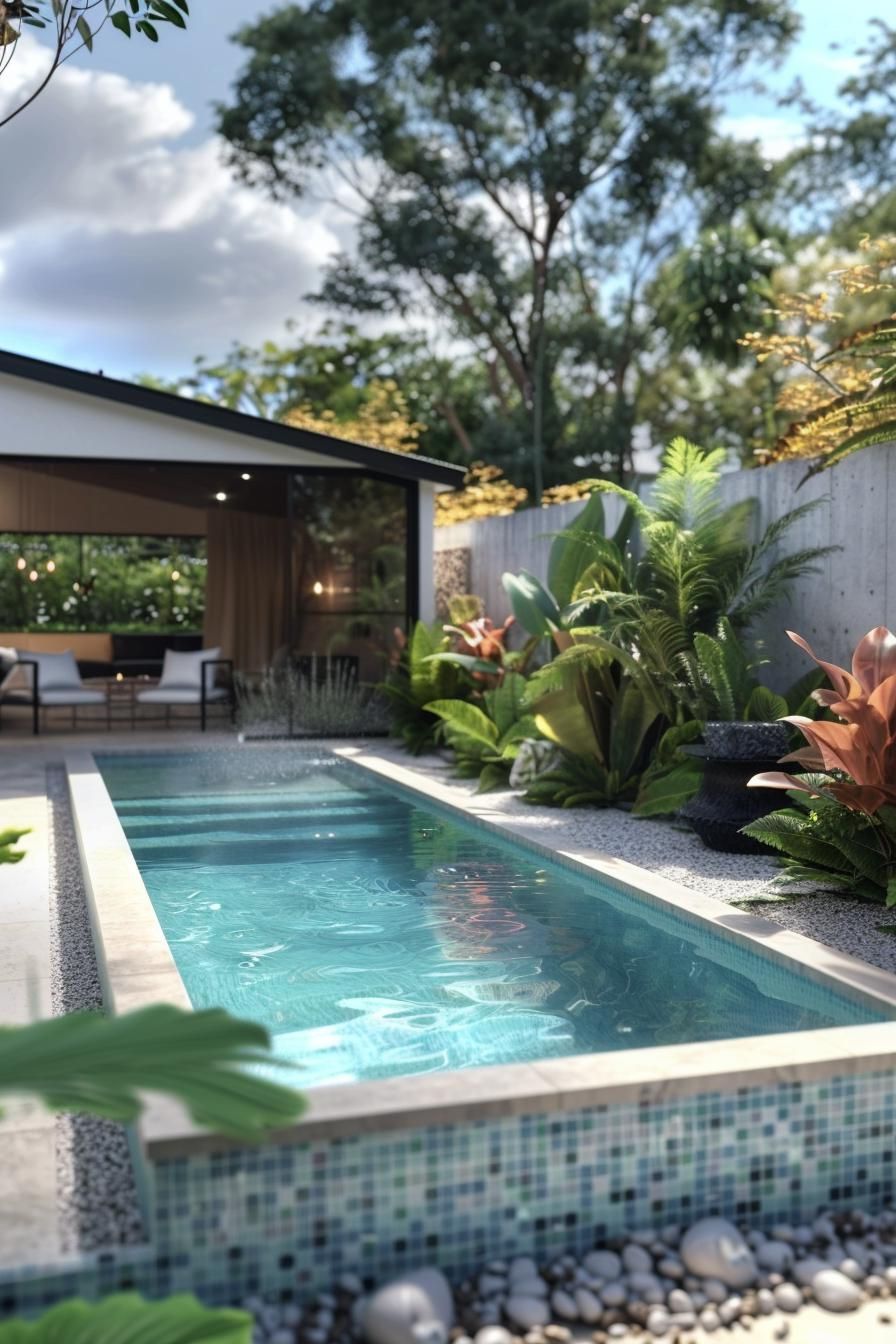2. Sleek Plunge Pool Oasis