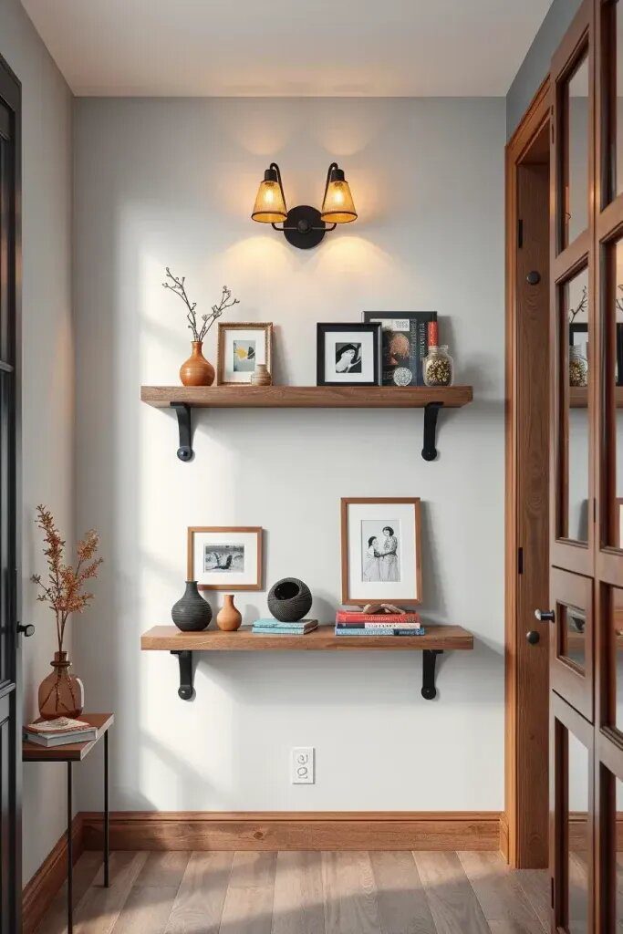 Reclaimed Wood Floating Shelf Ideas