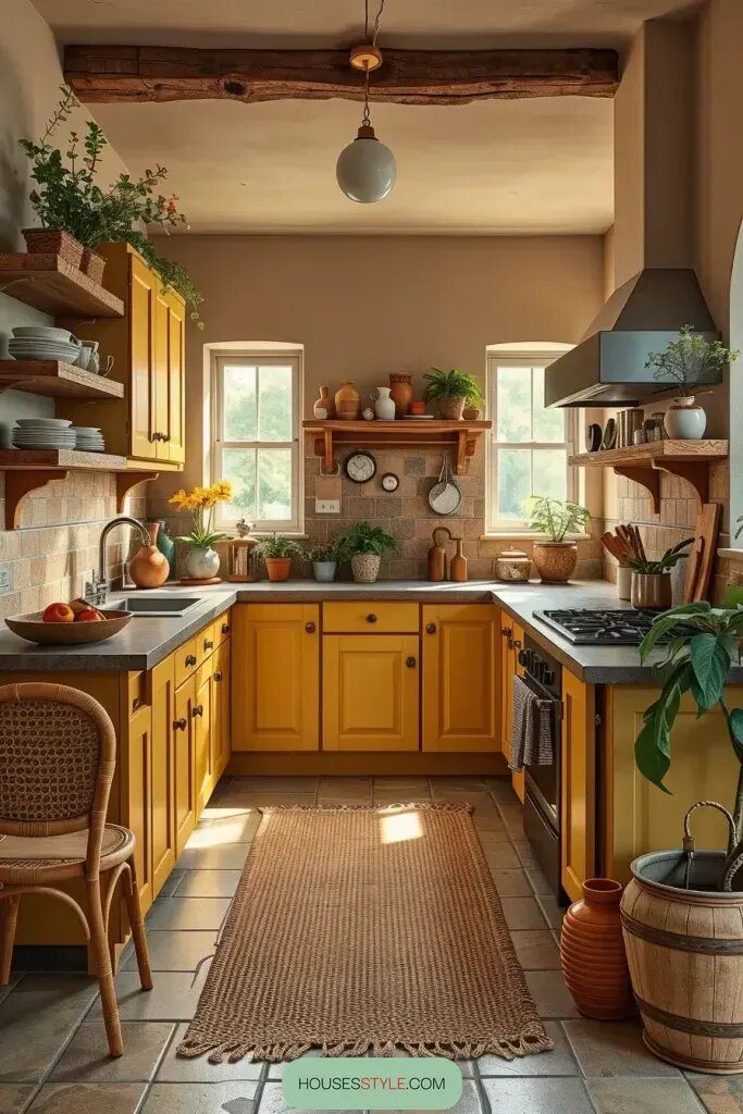 1. Earthy Yellow Accents for Warm, Inviting Kitchens - photo 2