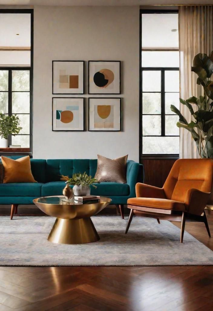 5. Mid-Century Modern Living Room Decor