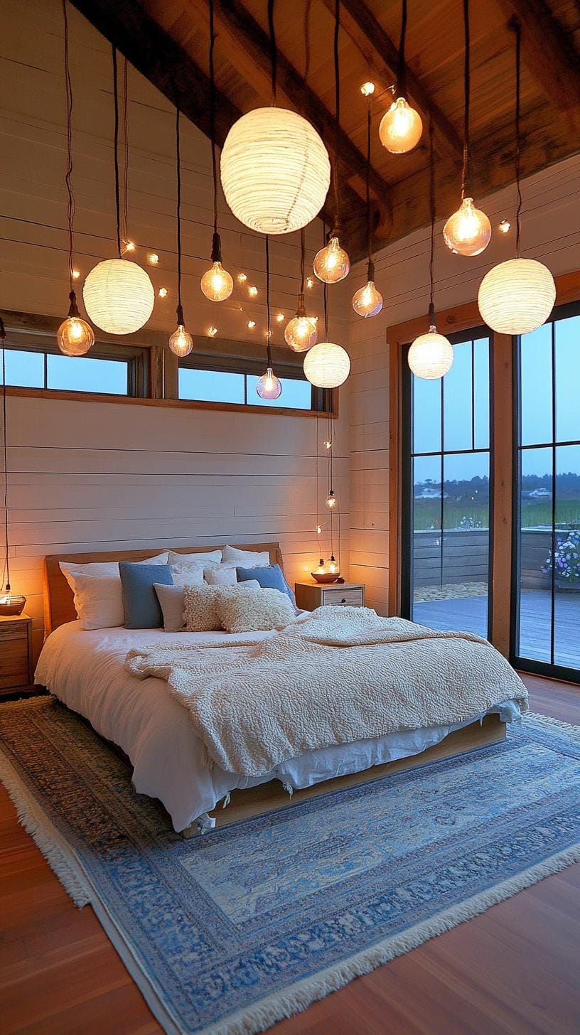 9. Hang Pendant Lights From Upcycled Metal - photo 4
