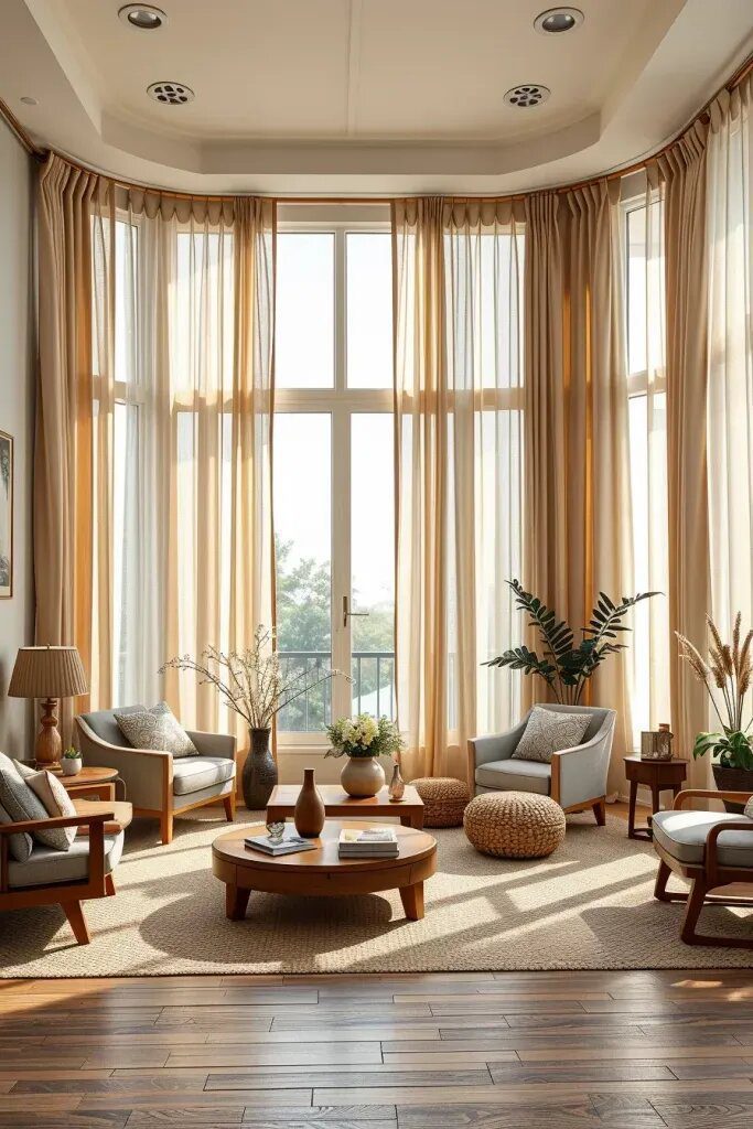 Window Drapes That Add a Japandi Glow