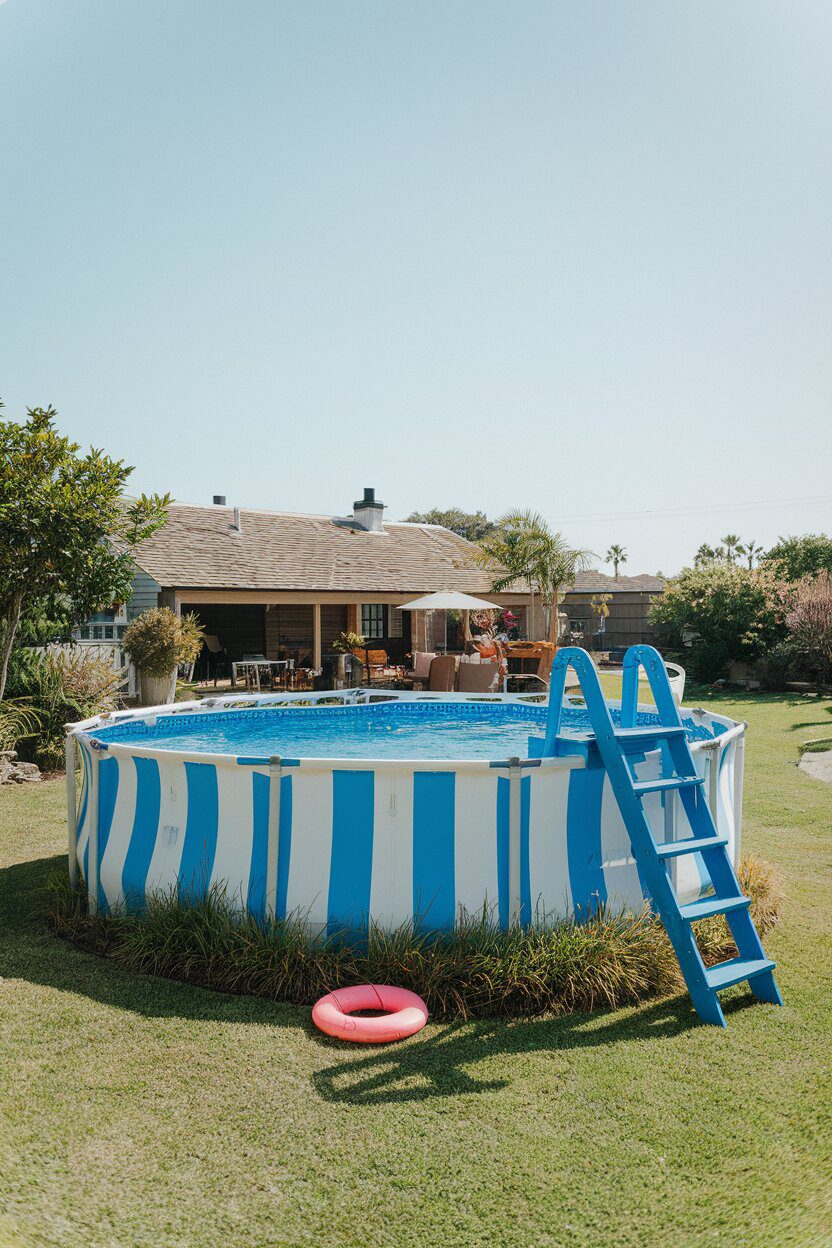 8. Give Your Pool a Bold Color Makeover