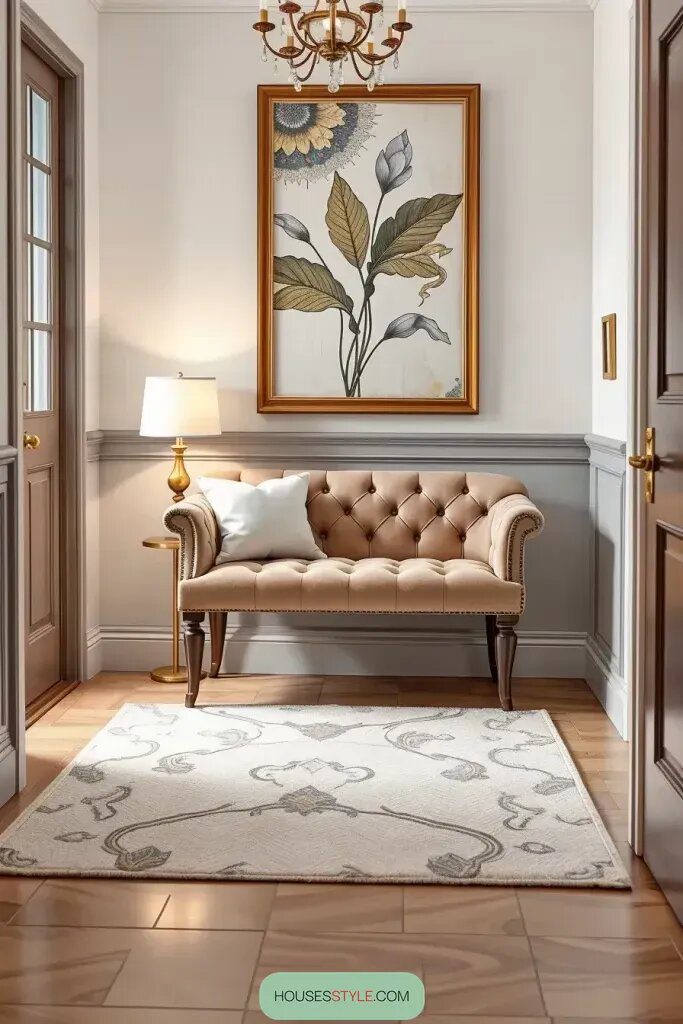 Upholstered Seating for a Stylish Entryway