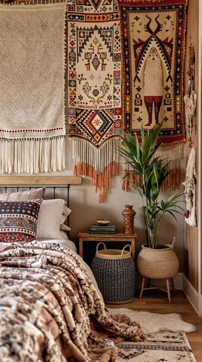 17. Display Artisan Woven Wall Hangings