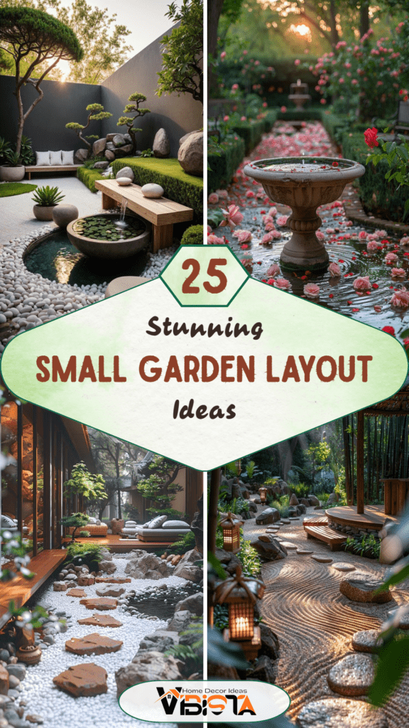 25 Stunning Small Garden Layout Ideas