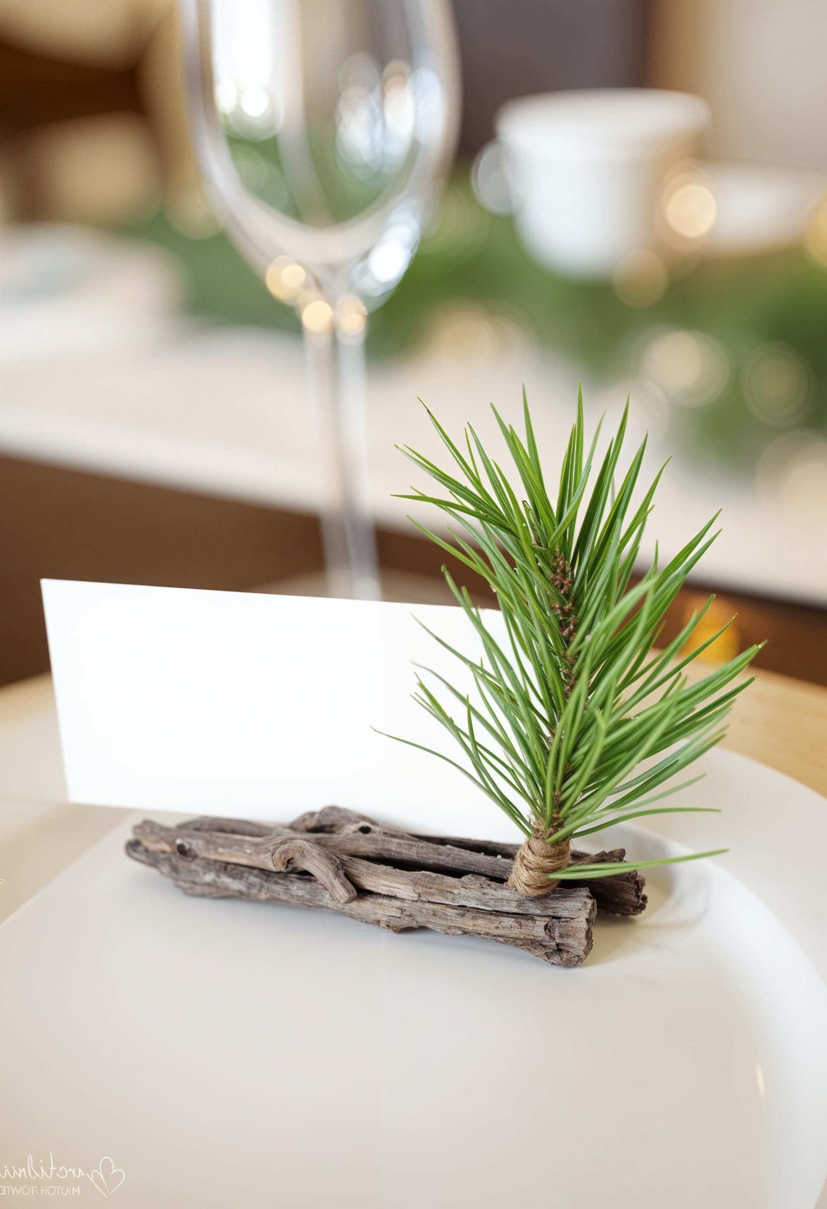 19. Rustic Holiday Table Place Card Holders - photo 2