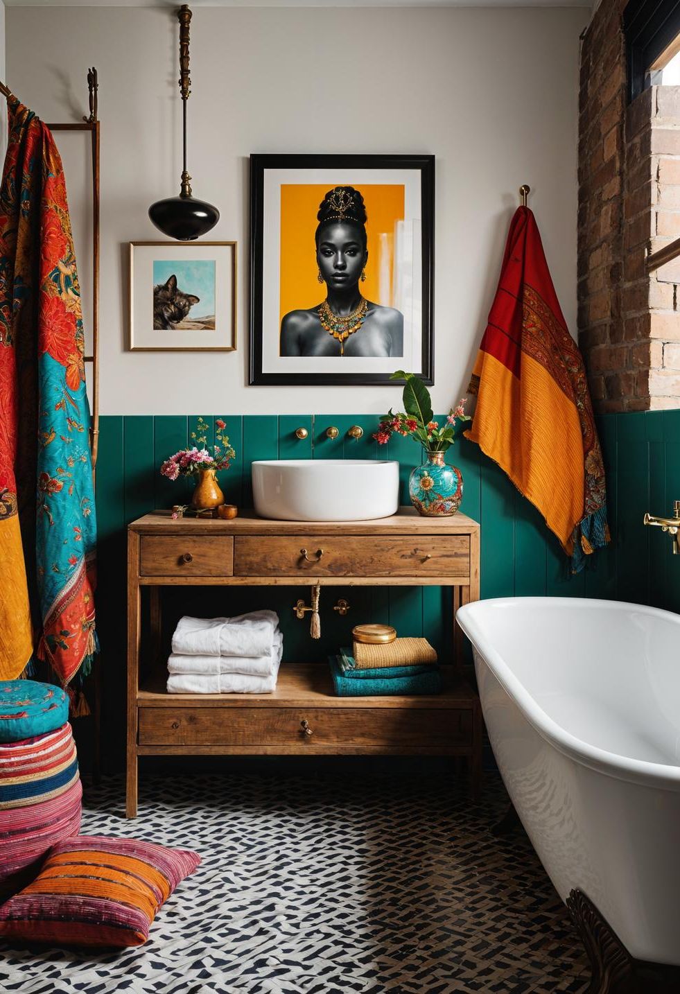 17. Eclectic Bathroom Decor Collection - photo 2