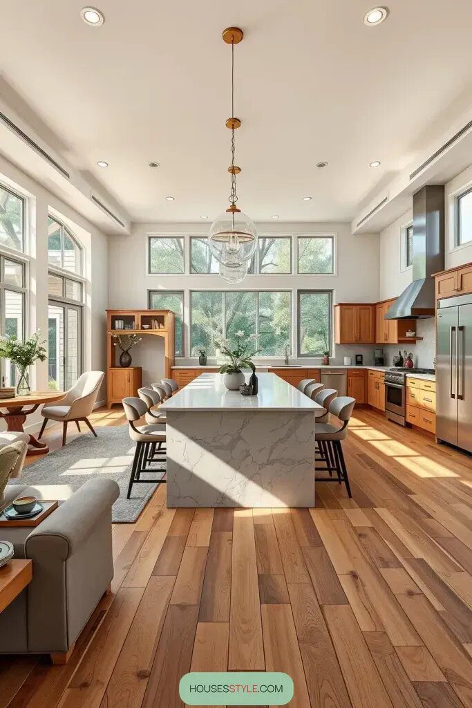 Explore Modern Living with Open Concept Kitchen Designs