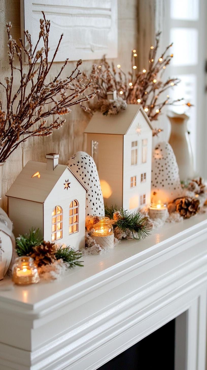 4. Charming Farmhouse Mantle Decor Ideas - photo 2