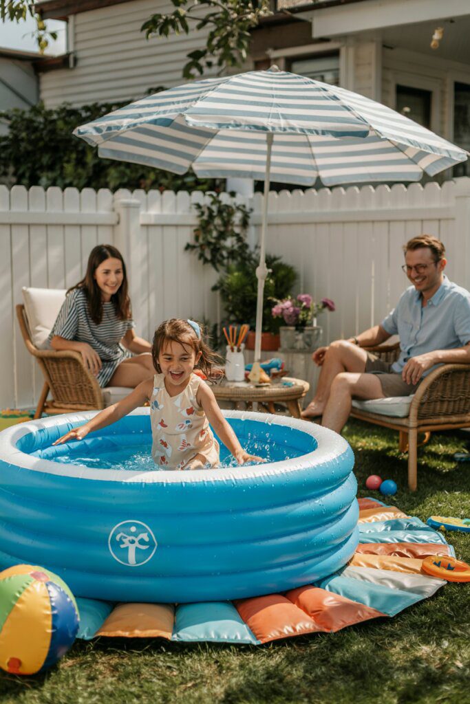 Kid-Friendly Pool With a Safety Fence