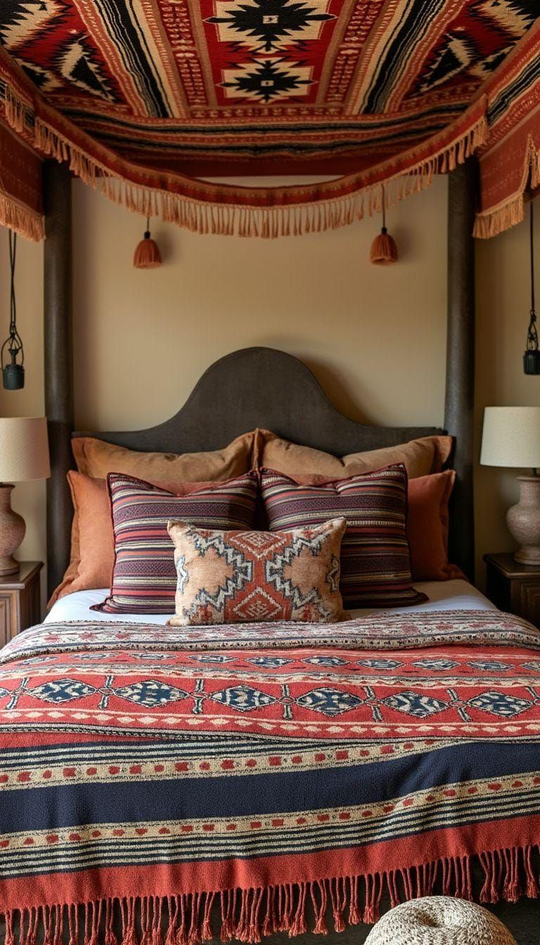 7. Add Bold Aztec-Inspired Textile Prints