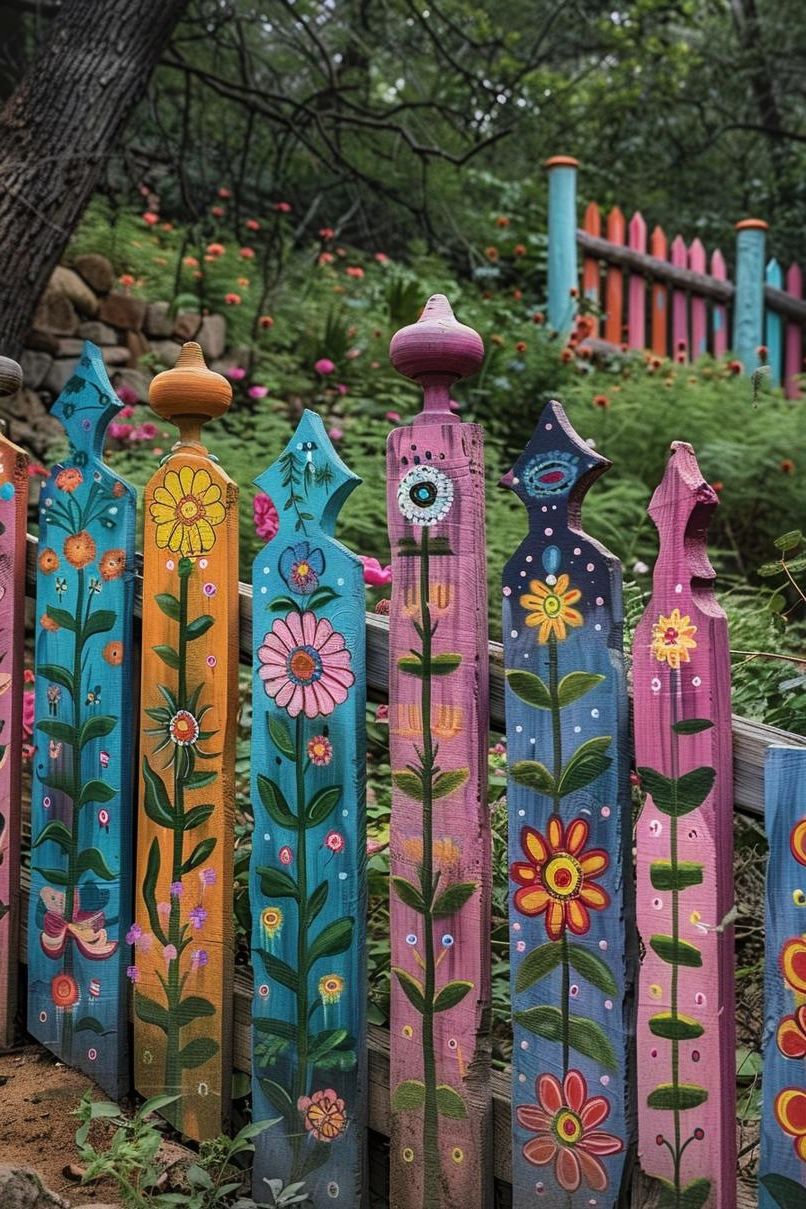 10. Fun and Groovy Fence Designs