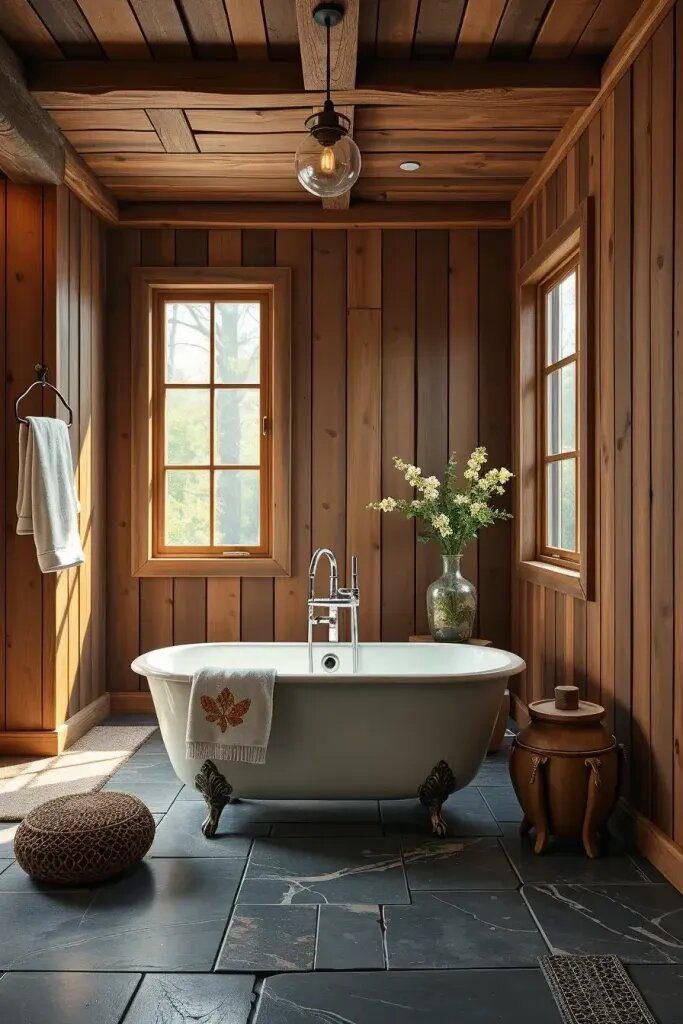 Freestanding Bathtubs for Rustic Style