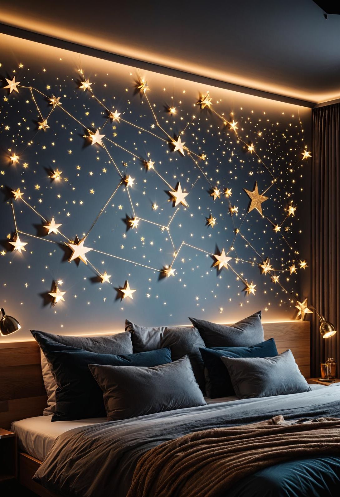 35. Zodiac Wall Lights with Celestial Design