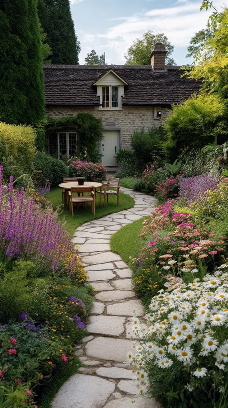 5. Stone Paths Through Flower Borders - photo 2