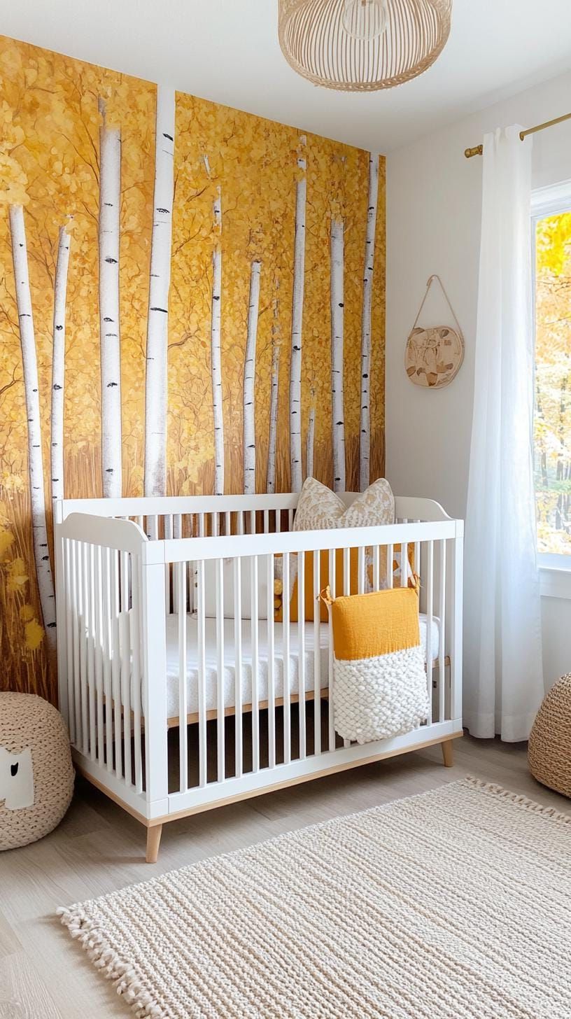 12. Sunlit Thicket in Warm Yellows and Foliage Prints - photo 2