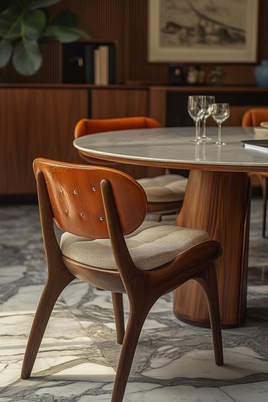 16. Leather Chairs for Textural Contrast - photo 2