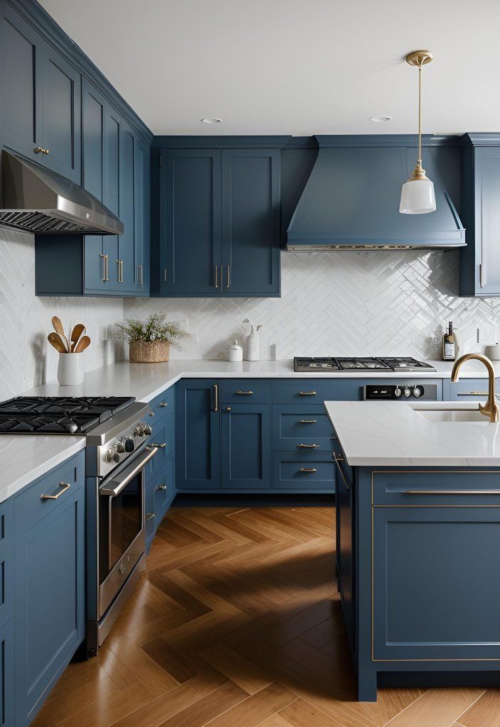 20. Smokey Blue Cabinet Inspiration