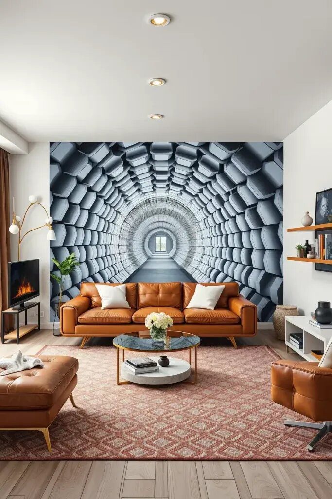 Cozy Living Spaces with Magical Wall Artistry